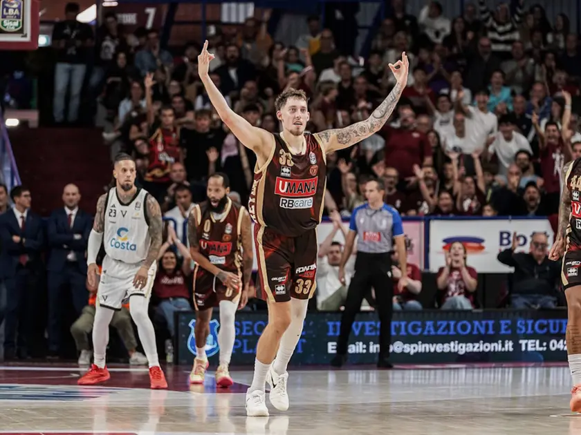 Kyle Wiltjer, autore di una prova sontuosa da 32 punti e assoluto MVP dell’incontro (foto Reyer)