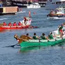 Il galeone di Venezia in testa durante la regata