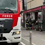 L'intervento dei vigili del fuoco all’Hosteria Vite Rossa di Mestre