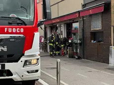 L'intervento dei vigili del fuoco all’Hosteria Vite Rossa di Mestre