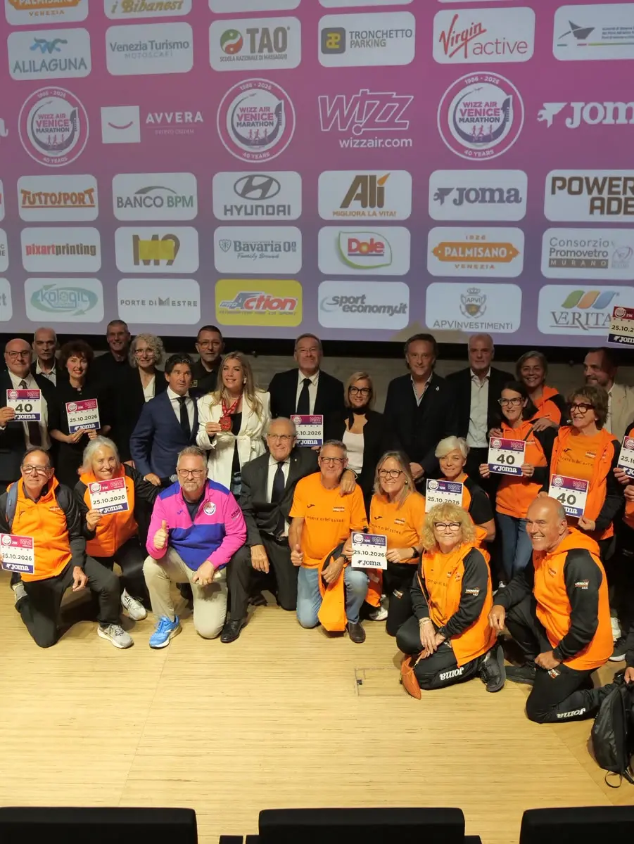 La presentazione della quarantesima edizione della Venicemarathon