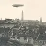 Il dirigibile P2 in volo sul cielo di Venezia