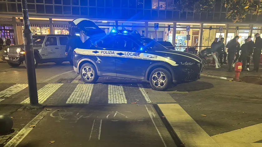 Un intervento della polizia locale