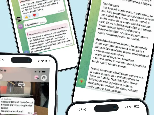 I messaggi che circolano nelle chat
