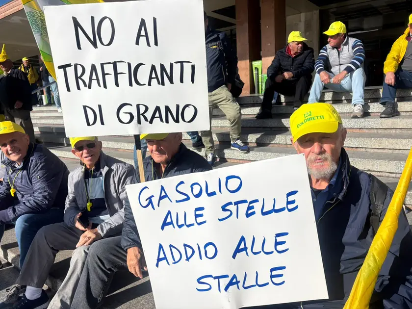 La protesta della Coldiretti a Venezia