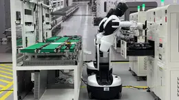 Un umanoide Agibot2 impiegato nelle attività industriali