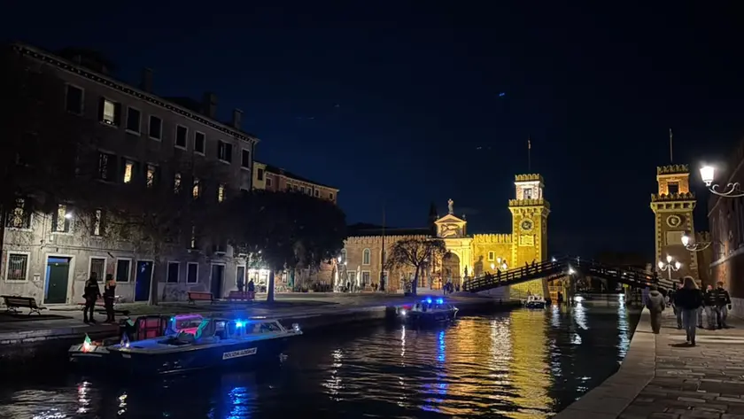 L'intervento delle forze dell'ordine a Castello