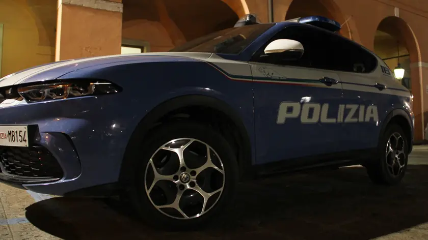Una pattuglia della polizia a Mestre