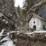 La devastazione ai Serrai di Sottoguda dopo la tempesta Vaia