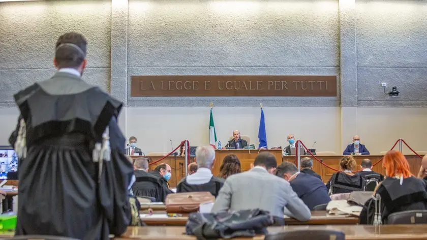 Mestre aula bunker processo Donadio - deposizione Sgnaolin