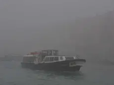 Interpress/M.Tagliapietra Venezia 07.01.2016.- Nebbia a Venezia. Canal Grande.