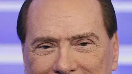 Silvio Berlusconi ospite della trasmissione di Enrico Mentana "Bersaglio Mobile" su La7, Roma, 19 febbraio 2013..ANSA/ALESSANDRO DI MEO