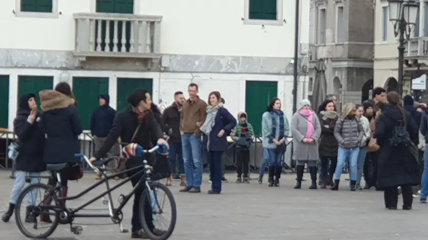 Le riprese in centro storico