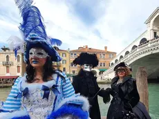 Interpress\M.Tagliapietra Venezia 16.02.2020.- Carnevale. Rialto. Maschere.