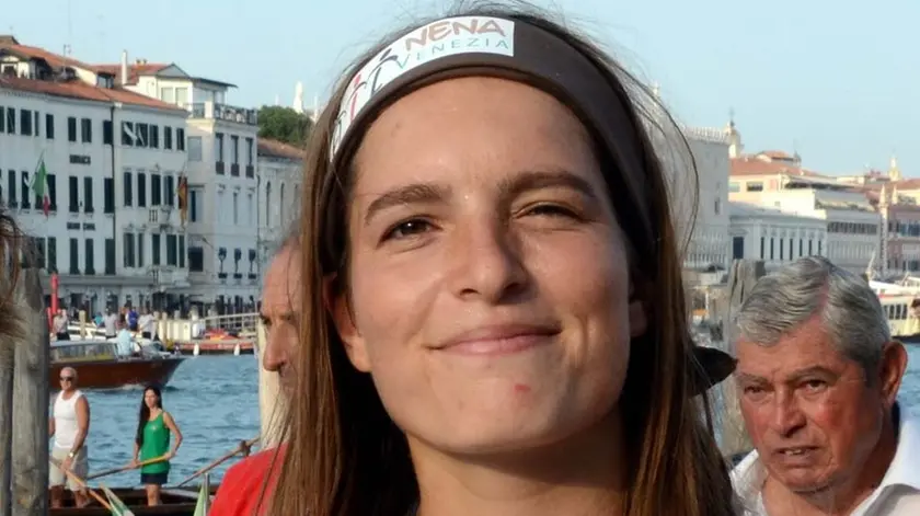 Interpress/Nazzega Venezia, 01.09.2017.- Regata Storica Donne su Mascarete a 2 remi.- Nella foto Marron Almansi Elena e Catanzaro Romina