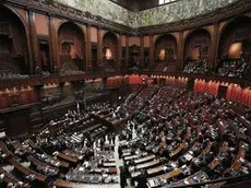 Aula della Camera durante le votazioni per l'elezione dell'Ufficio Presidenza. Roma 21/03/2013. ANSA/GIUSEPPE LAMI