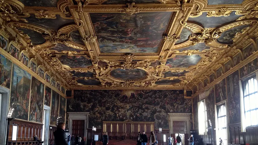 La sala del Maggior consiglio a Palazzo Ducale