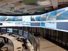 La control room che regola il sistema del Mose