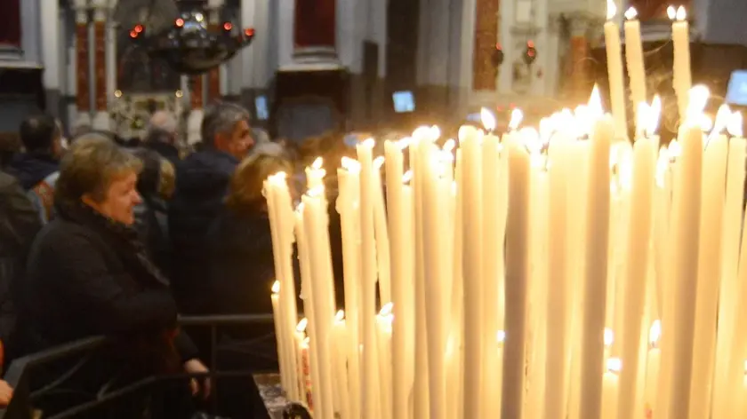 Interpress/M.Tagliapietra Venezia 21.11.2015.- Cerimonia Madonna della Salute. Patriarca Francesco Moraglia, Sindaco Luigi Brugnaro ed Autorità.