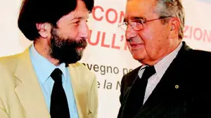 Massimo Cacciari e Carlo De Benedetti