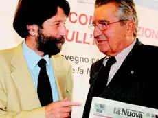 Massimo Cacciari e Carlo De Benedetti