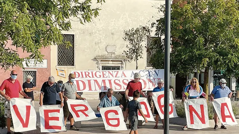 Una delle proteste contro la dirigenza di Avm Actv