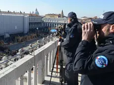 Interpress/M.Tagliapietra Venezia 26.02.2017.- Carnevale. Tiratori scelti, Polizia.