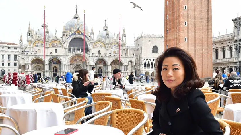 Patrizia Jang, titolare del Bar La Piazza, in piazza San Marco, ex Totobar