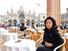 Patrizia Jang, titolare del Bar La Piazza, in piazza San Marco, ex Totobar