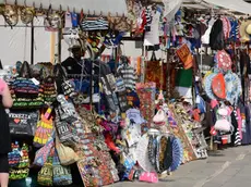 Interpress/M.Tagliapietra Venezia 14.06.2015.- Banchetti Souvenir. Campo Anconetta