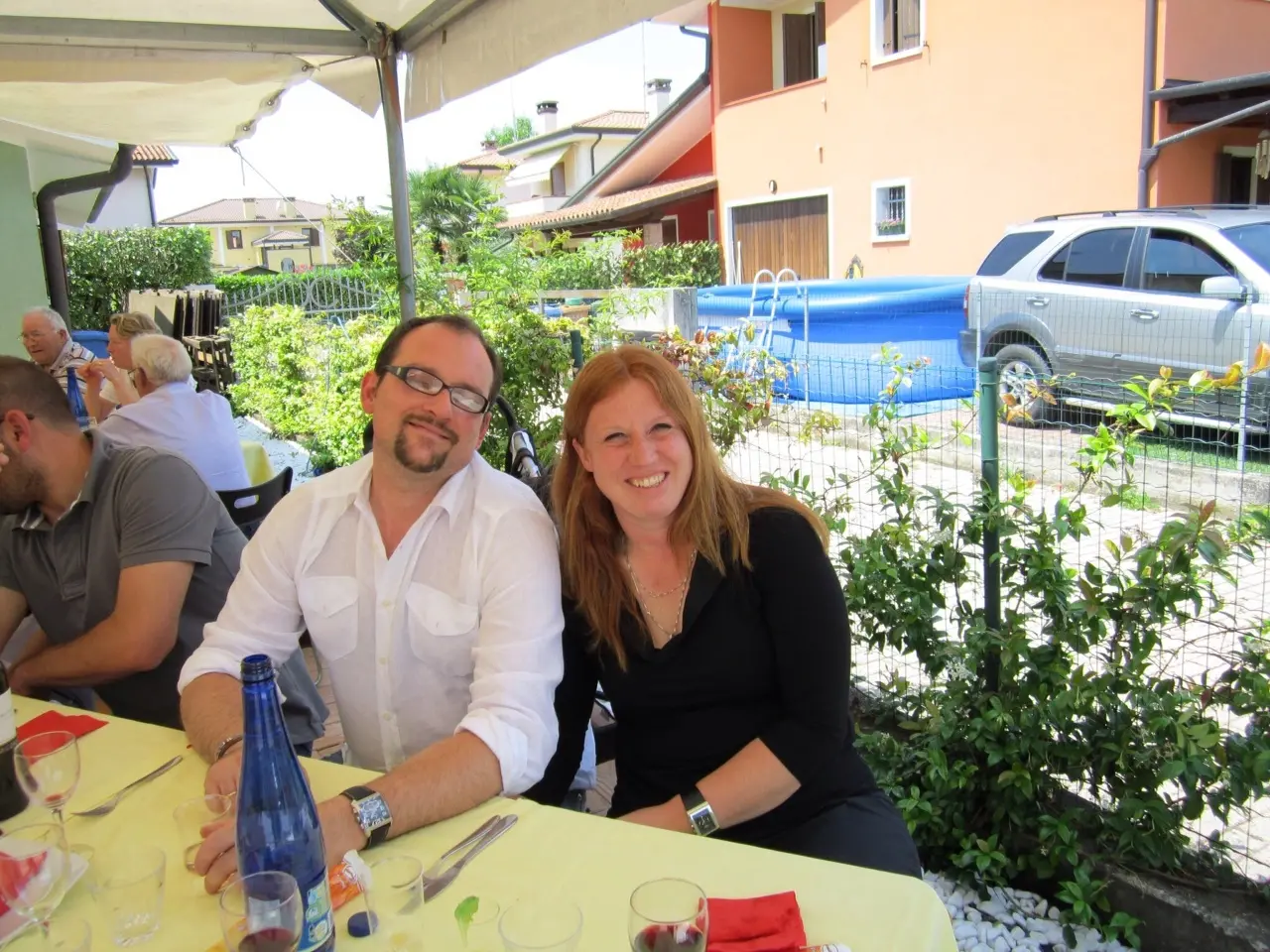 Enrico ed Elisa in un momento felice
