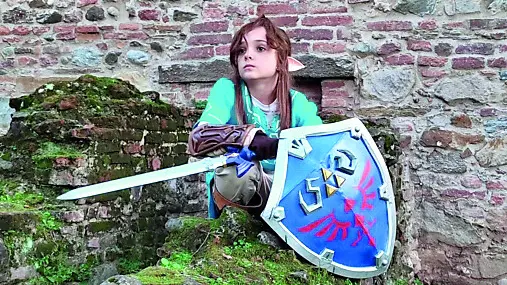 Enea Baldan nei panni di Link, ha vinto tra gli Under 18 a Lucca