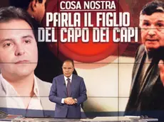 Il conduttore di "Porta a porta", Bruno Vespa, durante il lancio della puntata dove andr?? in onda l'intervista a Salvo Riina, figlio del boss della mafia siciliana Tot?? Riina, Roma, 06 aprile 2016. ANSA/CLAUDIO PERI