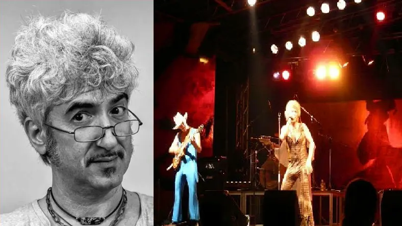 Luca Moroni e un'esibizione degli Zoo Zabumba