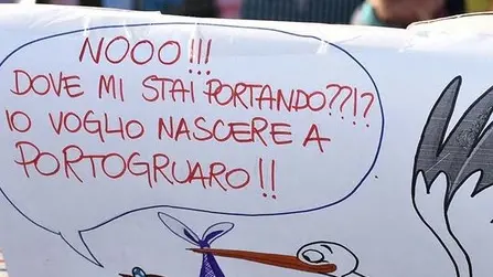 DE POLO - DINO TOMMASELLA - PORTOGRUARO - MANIFESTAZIONE DIFESA OSPEDALE