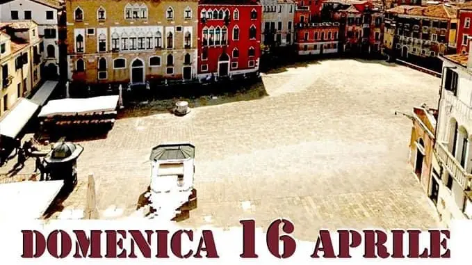 Una porzione del manifesto del 16 aprile
