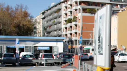 Agenzia Candussi, giornalista: Chiarin. Parcheggi chiusi per lavori in corso a Mestre. Nella foto il parcheggio di Piazza Barche