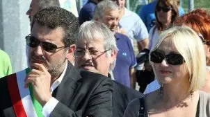 L’ex sindaco Pier Luigi Parisotto con l’architetto Eva Caporrella