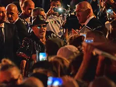 Italian singer Vasco Rossi arrives for the premiere of the movie Decalogo di Vasco' at the 72nd annual Venice International Film Festival, in Venice, Italy, 11 September 2015. The movie is presented in out of competition at the festival running from 02 September to 12 September. ANSA/ANDREA MEROLA