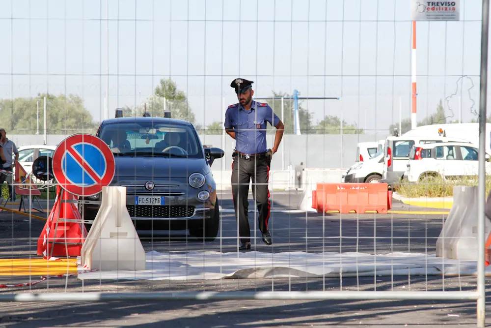 L'area dove è avvenuto l'incidente (Foto Candussi)