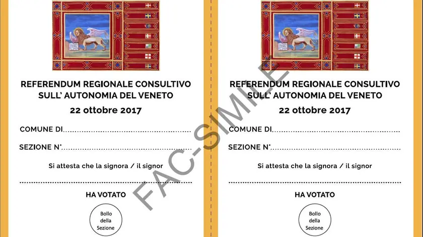 La scheda per il referendum
