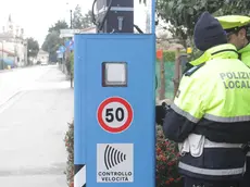 Allegranzi Paese autovelox via roma con vigili agenzia fotografica foto film