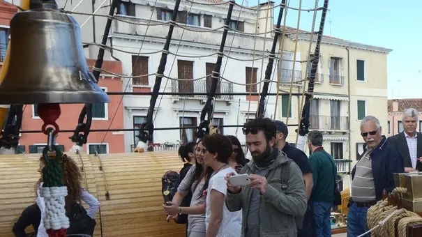 terpress/M.Tagliapietra Venezia - Visite a bordo dell'Amerigo Vespucci.