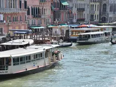 Interpress/Mazzega Venezia, 16.08.2016.- Rialto, Traffico in Canal Grande, lo stesso luogo dell'incidente mortale Prof. joachinm Vogel di 3 anni fa.-