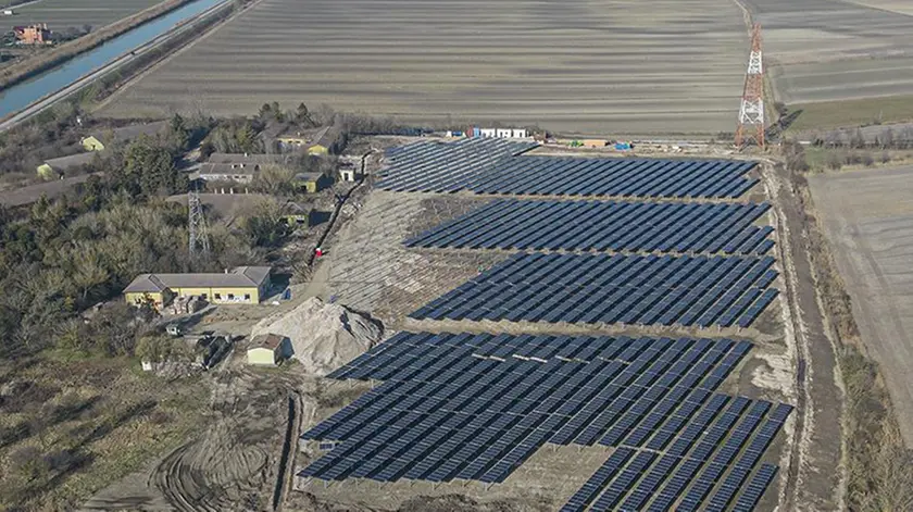 I pannelli fotovoltaici all’ex base di Ceggia