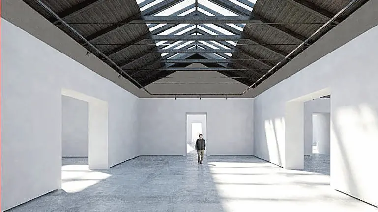 Il rendering di come diventerà il Padiglione centrale della Biennale