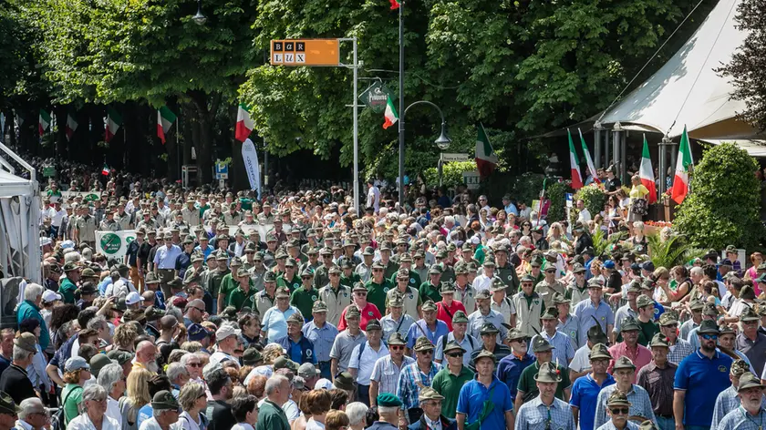 Un precedente Raduno triveneto degli Alpini