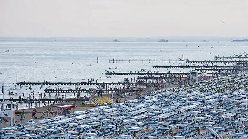 Un tratto del litorale di Jesolo