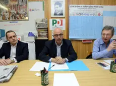 Interpress/M.Tagliapietra Venezia 22.02.2015.- Dibattito candidati sindaci del PD. Jacopo Molina, Nicola Pellicani, Felice Casson.