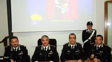 La conferenza stampa del settembre del 2010 sul blitz che portò all’arresto del direttore